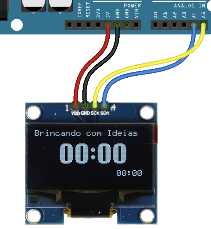 Display OLED I2C Modelo 1